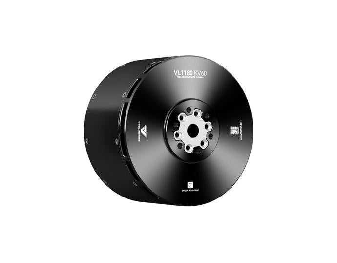 T-Motor VL1180 KV60 brushless motor in black with central mounting hub for multirotor drone propulsion
