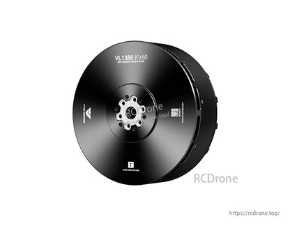 T-Motor VL1380 KV60 black brushless motor with central mounting hub and vented housing