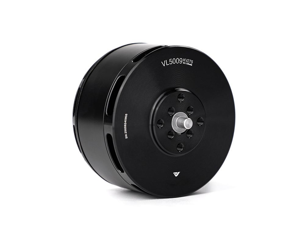 T-Motor VL5009 KV275 brushless motor in black can-style housing with side ventilation slots