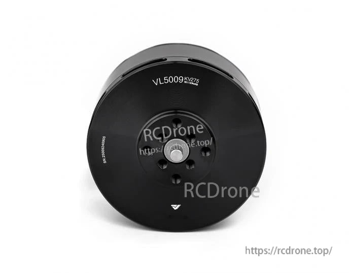 Top view of T-Motor VL5009 KV275 brushless drone motor with black bell housing and center mounting hub