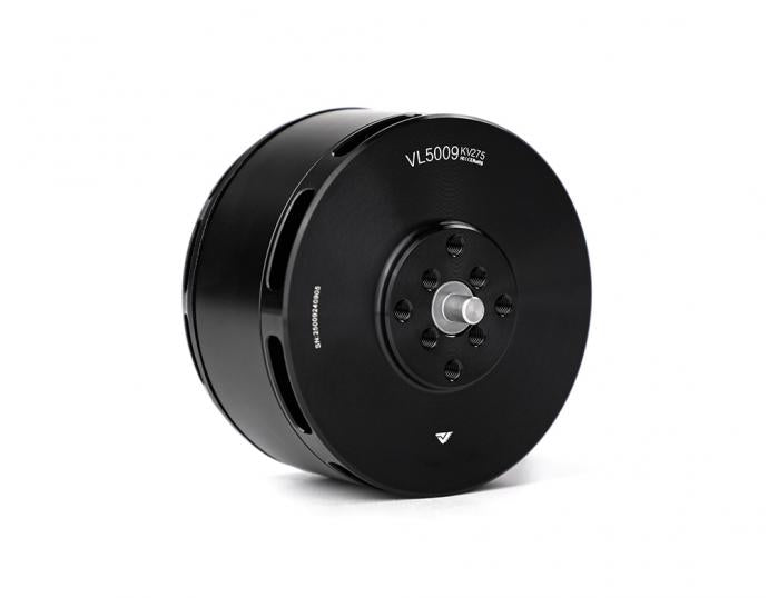 T-Motor VL5009 KV275 brushless motor with black housing, center shaft, and multi-hole mounting face