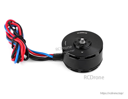 T-Motor VL5006 brushless drone motor in black with mounting hub and red, black, and blue power wires