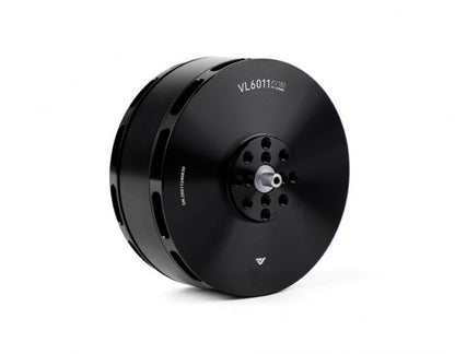 T-Motor VL6011 KV150 brushless motor in black housing with centered shaft and mounting face