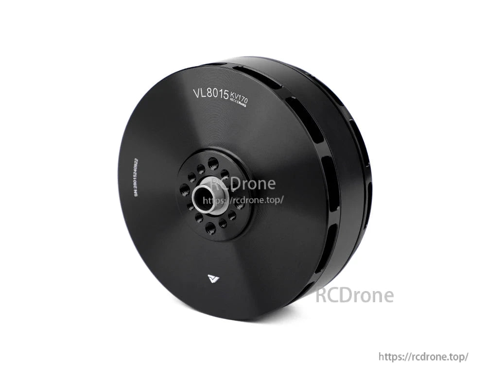 T-Motor VL8015 KV170 black brushless drone motor with vented housing and multi-hole mounting hub