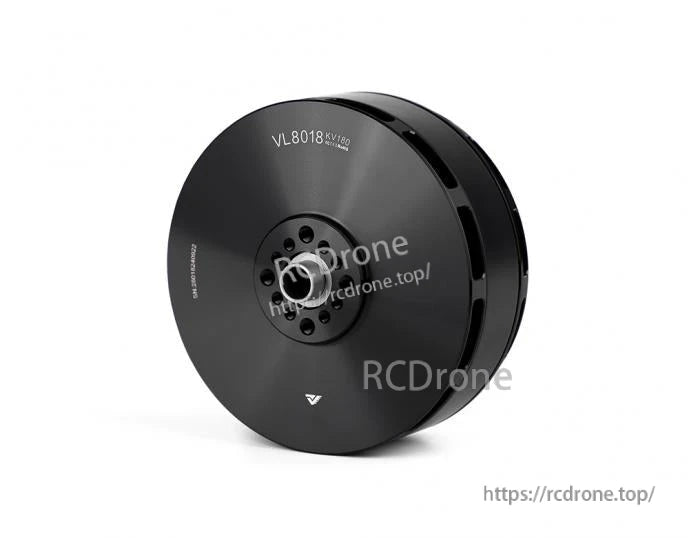 T-Motor VL8018 KV180 black drone motor with round housing and central mounting hub