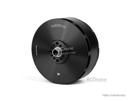 T-Motor VL8020 KV170 black brushless drone motor with vented can and multi-hole mounting hub