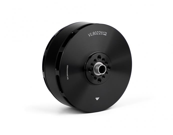 T-Motor VL8022 KV70 black brushless motor with central mounting hub and vented side housing
