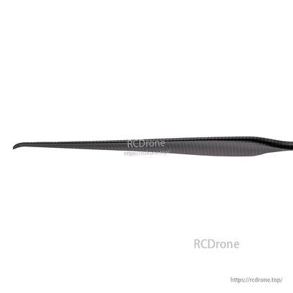 T-Motor VZ16x6.5 16in Propeller, T-Motor VZ16x6.5 16-inch drone propeller with a slim carbon-fiber-style blade, side profile view