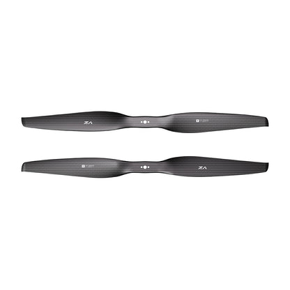 T-Motor VZ18x7 18in PMI Carbon VTOL Propeller, Pair of T-Motor VZ18x7 18-inch carbon fiber VTOL propellers with three-hole hub mounting pattern