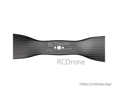 T-Motor VZ20x8.2 20in VTOL Propeller, T-Motor VZ20x8.2 20-inch VTOL carbon fiber propeller with two-hole mounting hub and matte weave finish