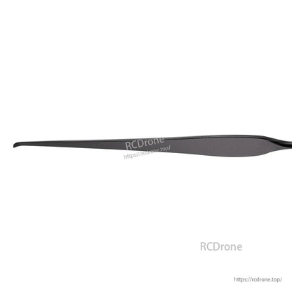 T-Motor VZ20x8.2 20in VTOL Propeller, Side view of a black T-Motor VZ20x8.2 20-inch VTOL propeller blade with a slim, tapered profile