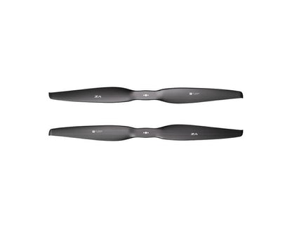 T-Motor VZ22x7.4 matte carbon fiber composite VTOL propeller pair with black weave finish