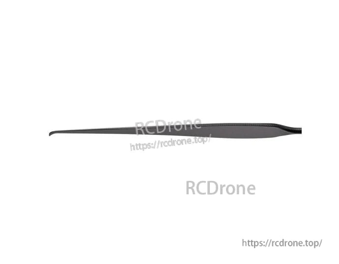 Side profile of a T-Motor VZ22x7.4 22-inch matte carbon fiber composite VTOL UAV propeller blade