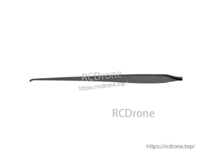 Side profile of a T-Motor VZ22x7.4 22-inch matte carbon fiber composite VTOL UAV propeller blade
