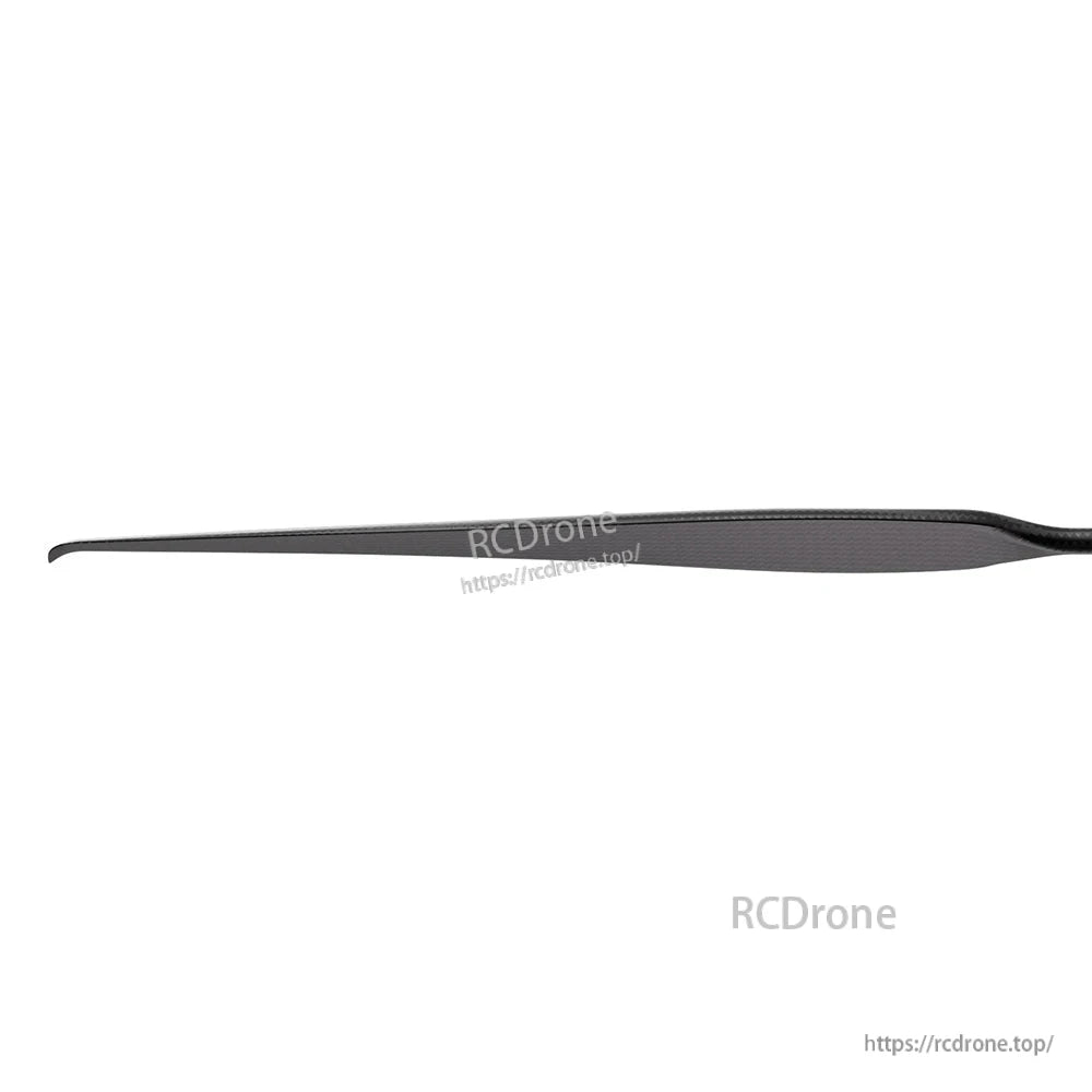 T-Motor VZ22x7.4 22-inch matte carbon fiber composite VTOL UAV propeller blade, side profile view