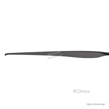 T-Motor VZ26x9.5 26in PMI Carbon VTOL Propeller, T-Motor VZ26x9.5 carbon VTOL propeller blade in side profile, black finish with a slim airfoil shape