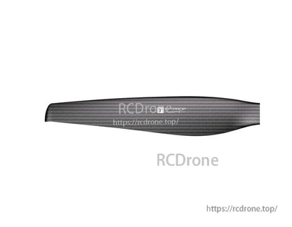T-Motor VZ27x11 matte carbon fiber 27x11 propeller with wide swept blade profile for UAVs