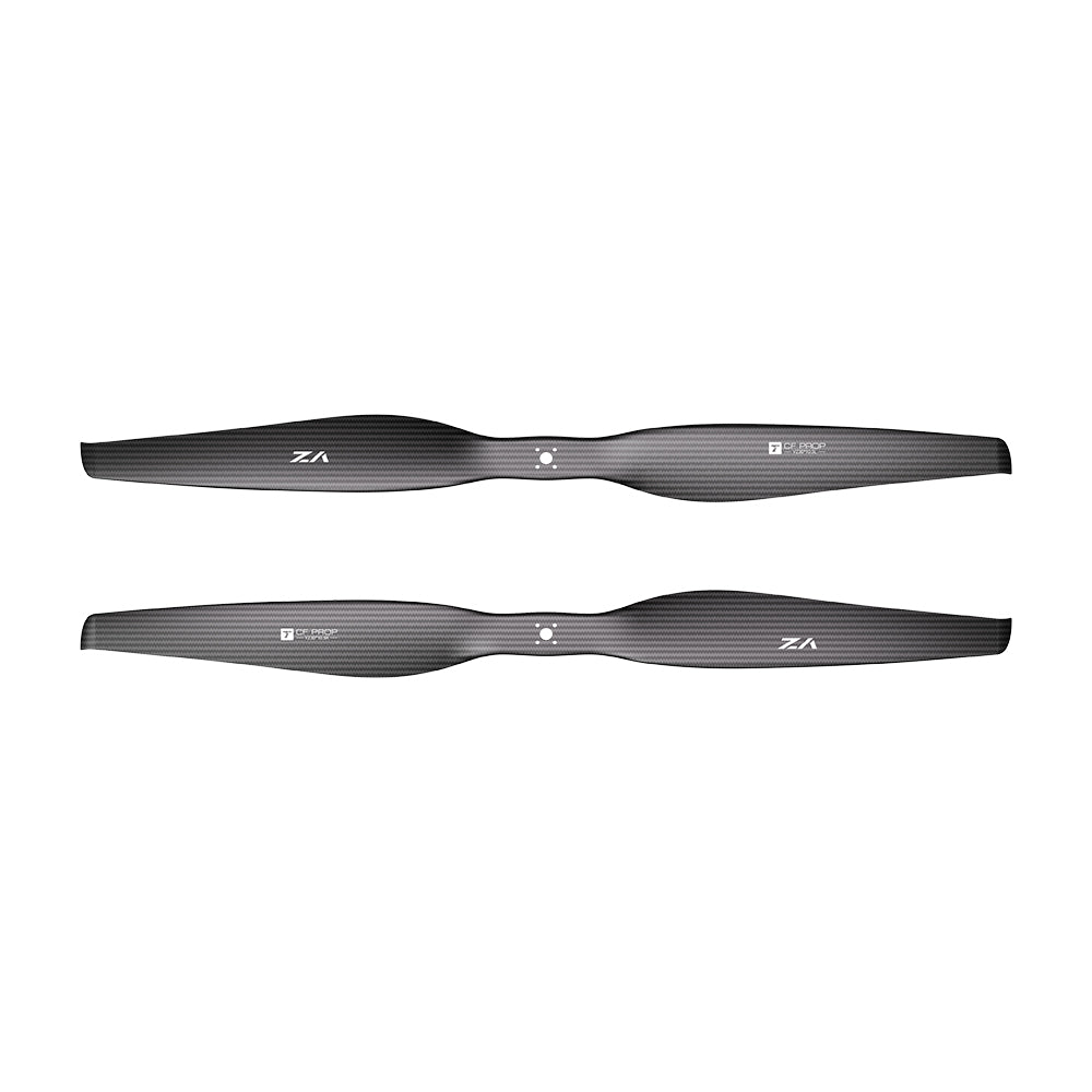 Pair of T-Motor VZ30x10.5 30-inch matte carbon fiber two-blade VTOL propellers with center mount hole