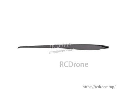 Side profile of a T-Motor VZ30x10.5 30-inch matte carbon fiber VTOL propeller blade