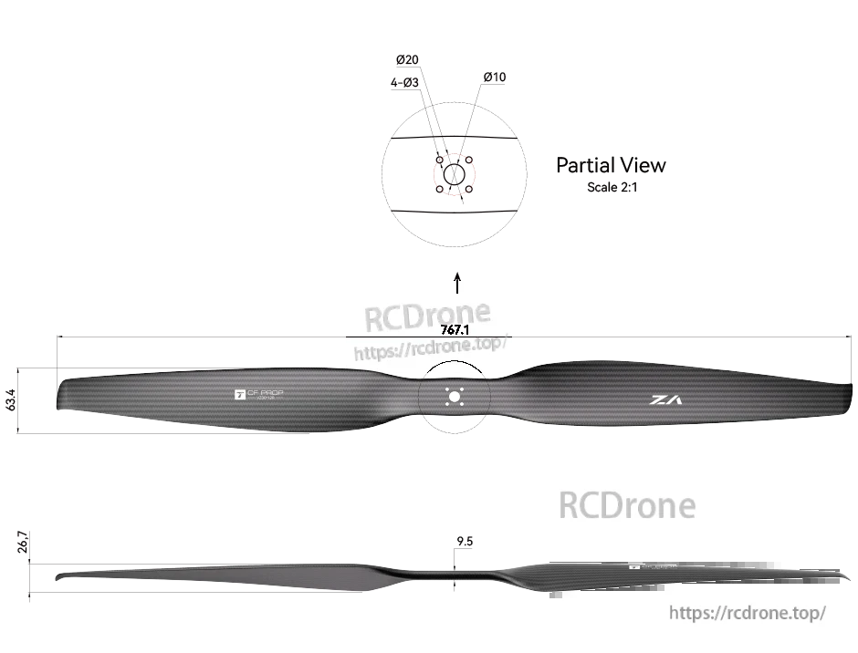 VZ30x12 technical drawing