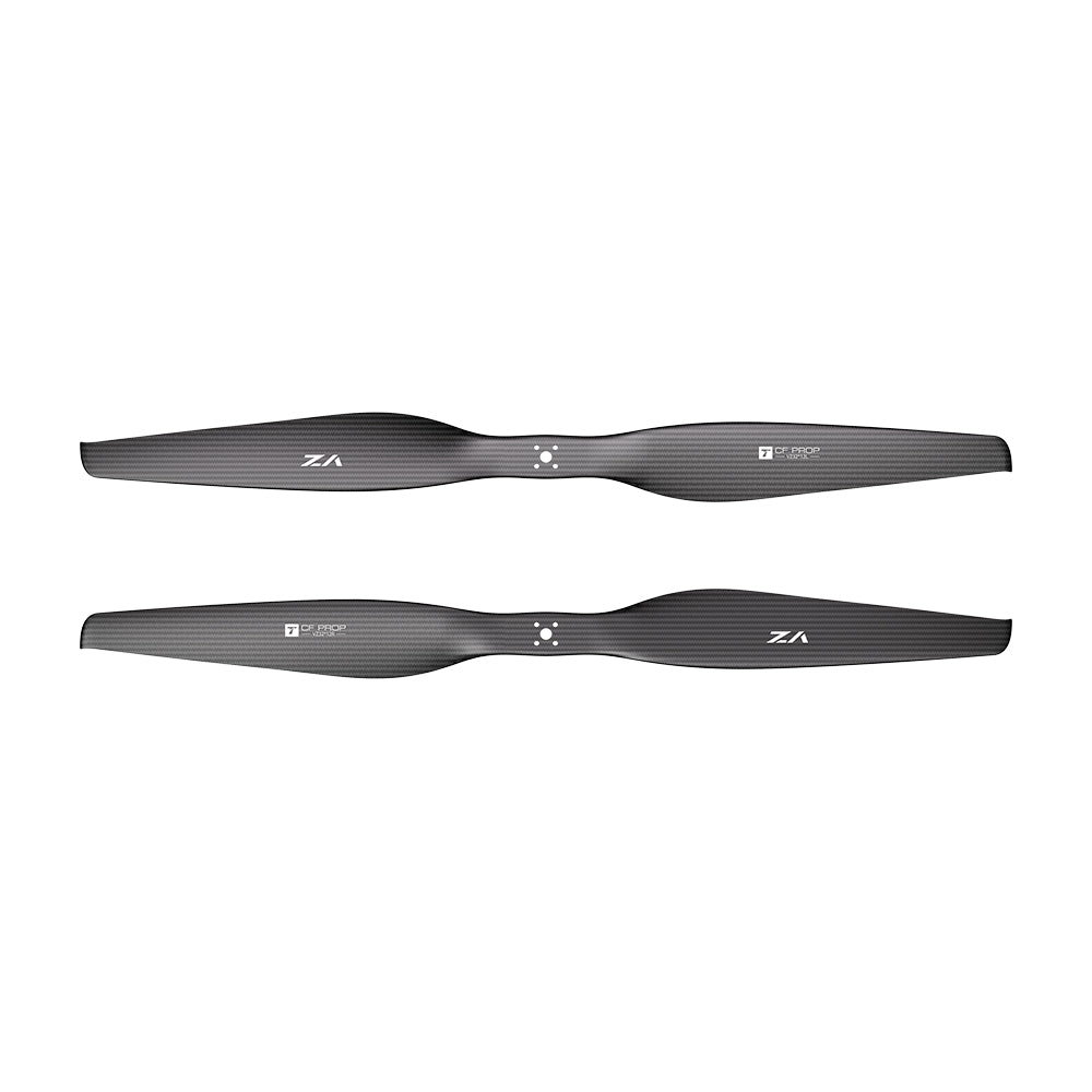 T-Motor VZ32x12 32-inch matte carbon VTOL propeller blades with flange-mount hub and multi-hole bolt pattern