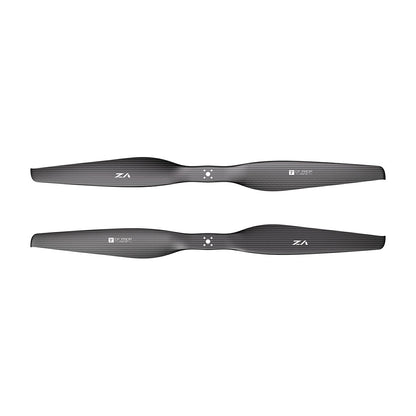T-Motor VZ32x12 32-inch matte carbon VTOL propeller blades with flange-mount hub and multi-hole bolt pattern