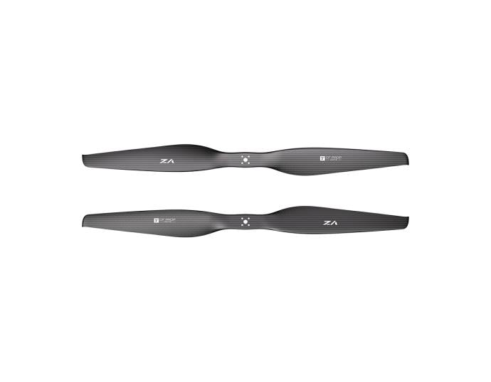T-Motor VZ32x12 32-inch black carbon fiber VTOL propeller set with flange-mount hub holes