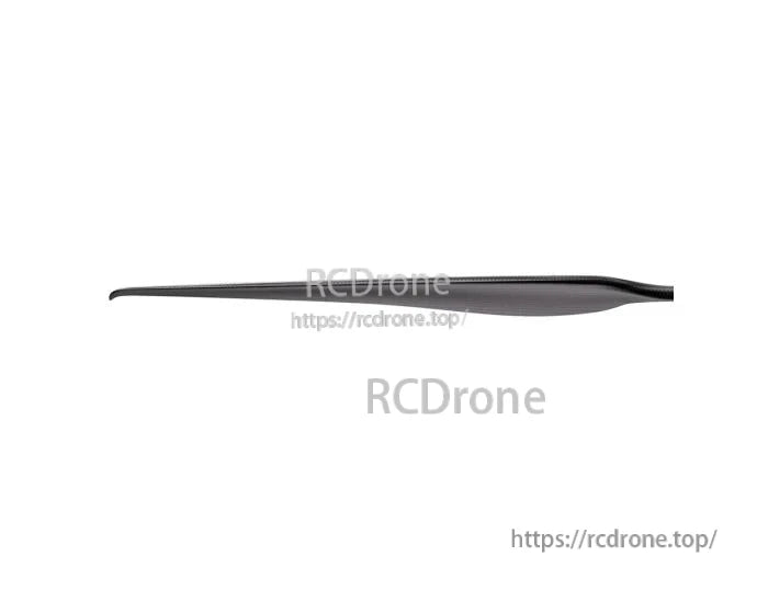Side view of T-Motor VZ32x12 32-inch matte carbon VTOL propeller blade with a slim, tapered profile