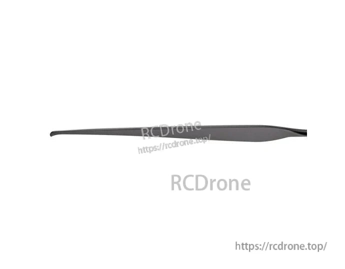 T-Motor VZ34x13 34-inch matte carbon fiber VTOL propeller blade, side profile on white background
