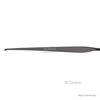 Side view of T-Motor VZ34x13 34-inch matte carbon fiber VTOL propeller blade in black