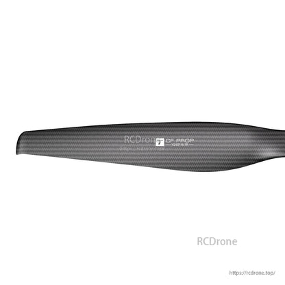 T-Motor CF PROP VZ40-16.1R matte carbon fiber composite VTOL propeller blade with carbon weave finish