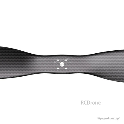 T-Motor VZ41.5x15.2 41.5in VTOL Propeller, Close-up of T-Motor VZ41.5x15.2 carbon-fiber VTOL propeller center hub with mounting bolt holes