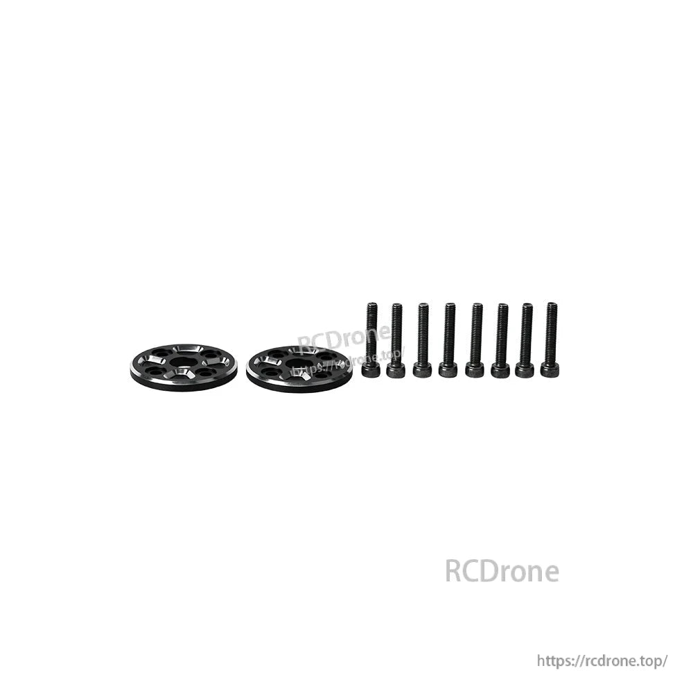 T-Motor VZ41.5x15.2 41.5in VTOL Propeller, Two black propeller hub adapter plates with eight mounting screws for T-Motor VZ41.5x15.2 VTOL prop