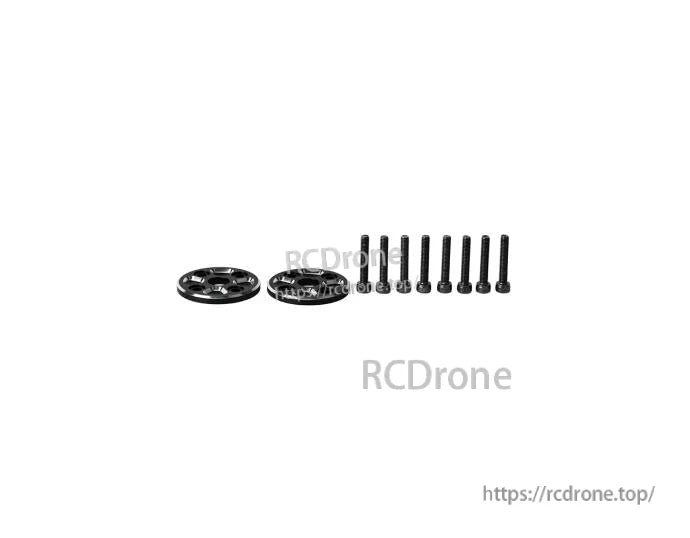 T-Motor VZ41.5x15.2 41.5in VTOL Propeller, T-Motor VZ41.5x15.2 VTOL propeller mounting hardware with two hub plates, bolts, and nuts