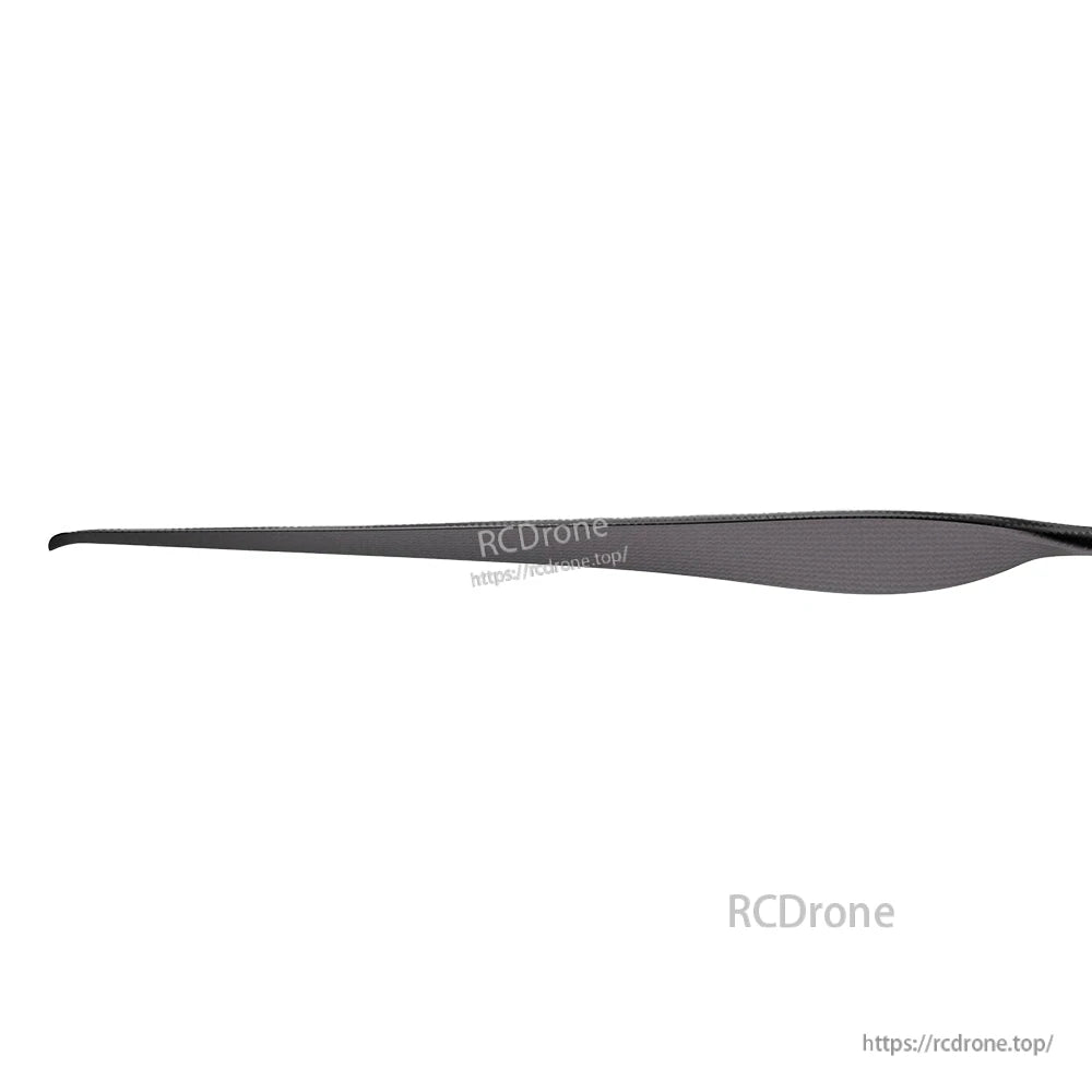 T-Motor VZ45x18 carbon fiber VTOL propeller blade, matte black finish, side profile view