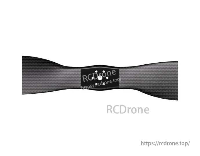 T-Motor VZ45x18 carbon fiber VTOL propeller with matte woven finish, shown from the side