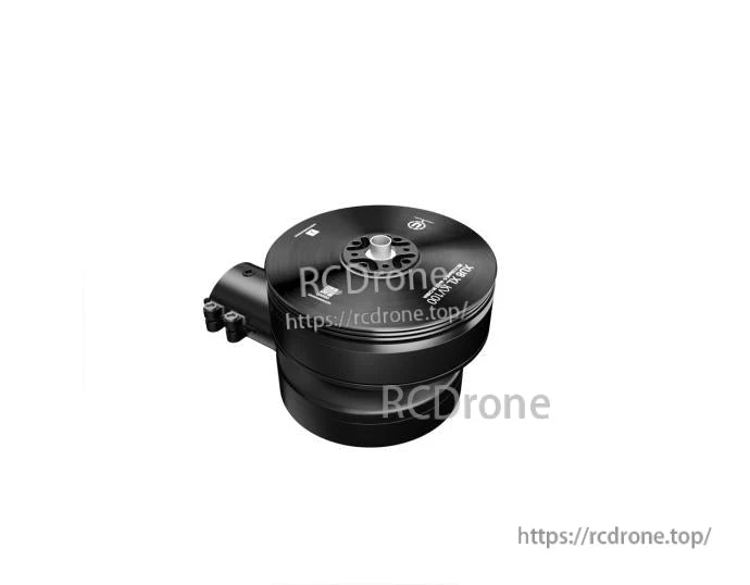 Black T-Motor brushless drone motor with round top housing and side-mounted wire outlet