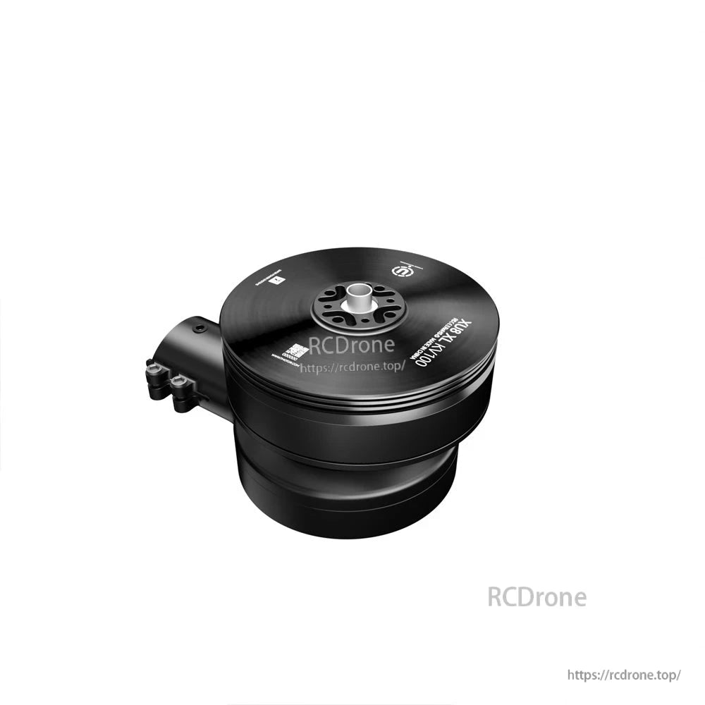 T-Motor X6L-1400 black drone motor with top-mounted hub and side mounting bracket