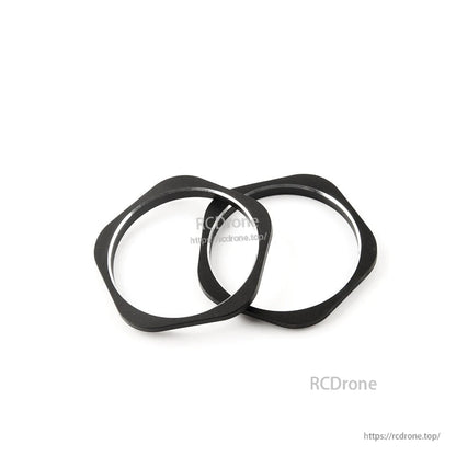 T8 Pro Gimbal faceplate gasket rings, pair of black rubber sealing frames