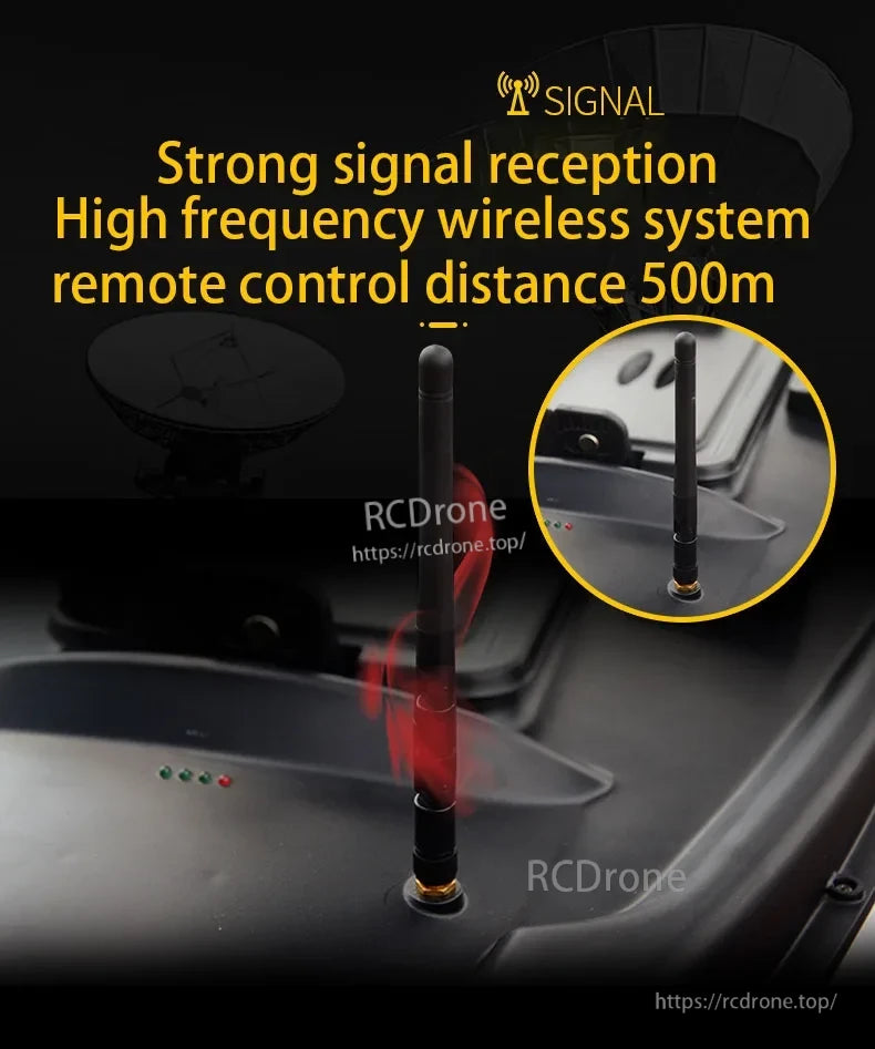 T888 GPS RC Boat, Strong signal reception, high frequency wireless system, 500m remote control distance