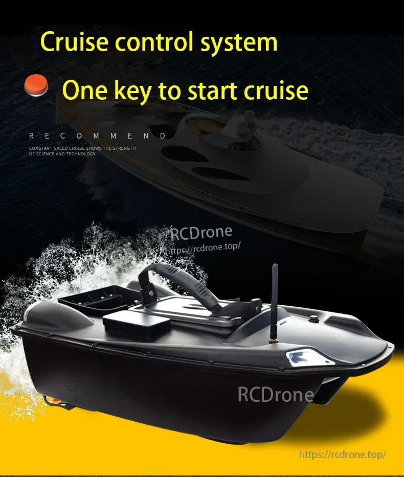 T888 GPS RC Boat, Cruise control system, one key to start cruise, constant speed technology