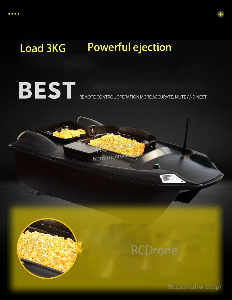 T888 GPS RC Boat, 3KG Load, Powerful Ejection, Remote Control Boat