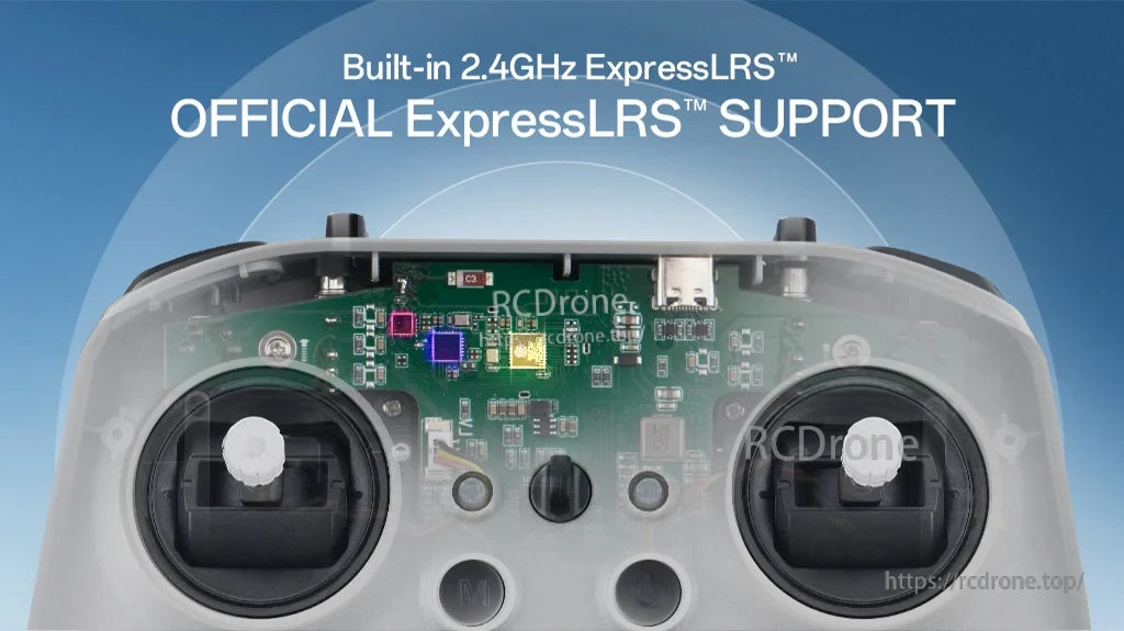 RadioMaster T8L (M2) screenless ExpressLRS 2.4GHz radio controller with built-in ELRS module