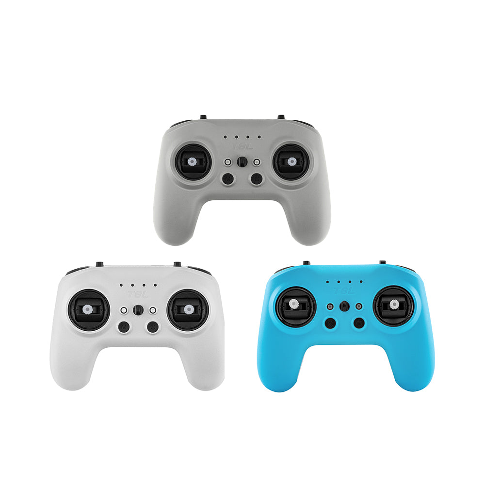 RadioMaster T8L (M2) screenless ExpressLRS 2.4GHz radio controller color options: gray, white, blue