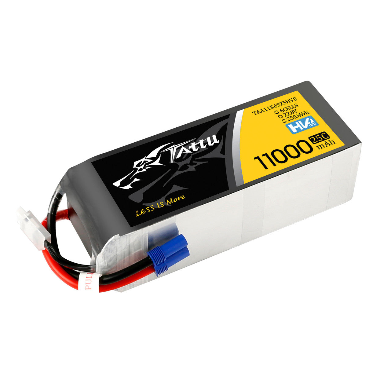 Tattu G-Tech 6S 11000mAh 22.8V 25C Lipo Battery, Lithium-ion battery for UAVs with high discharge rate and XT90-EC5 plug.