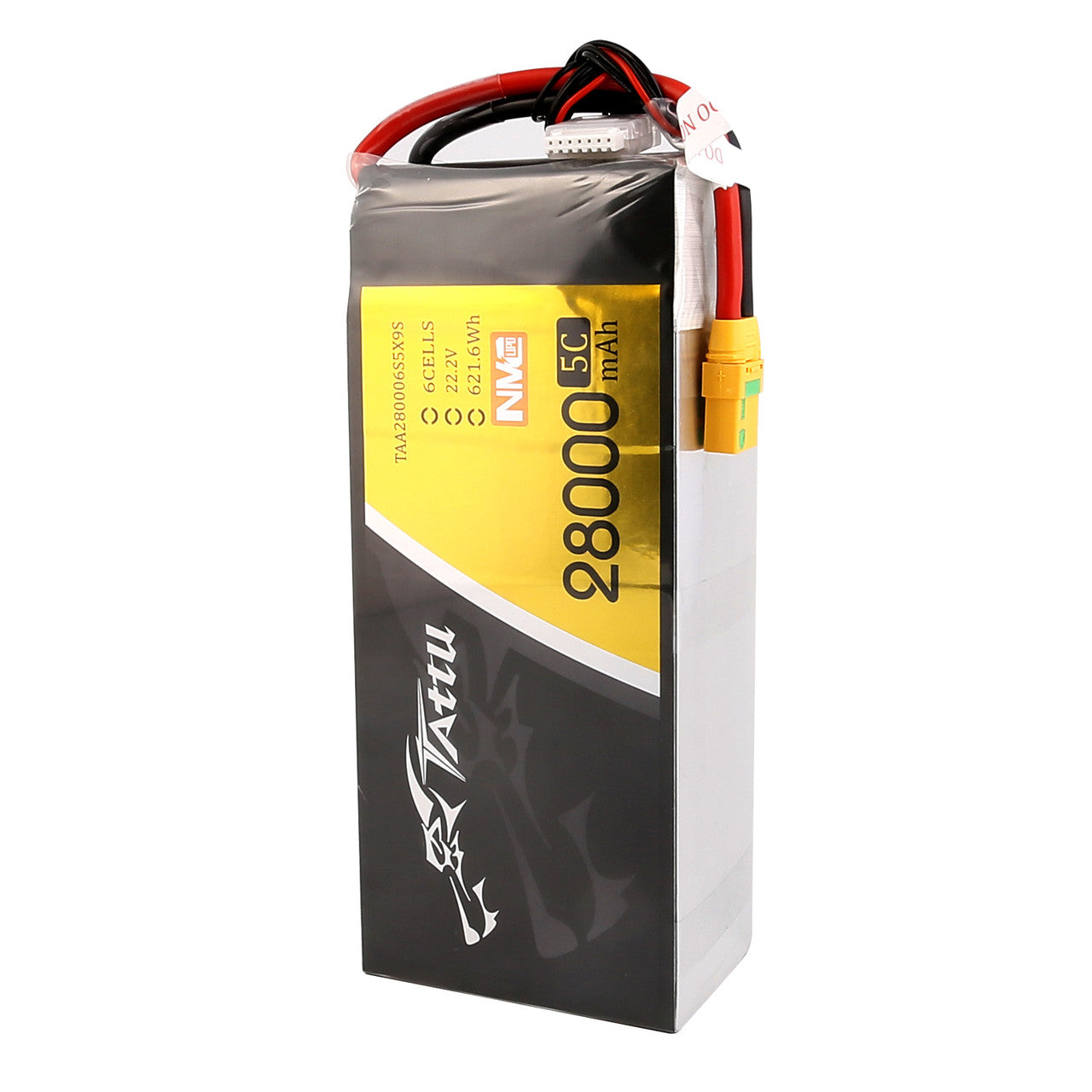 Tattu 28000mAh 6S 5C 22.2V NMC Lipo Battery Pack With XT90S Plug