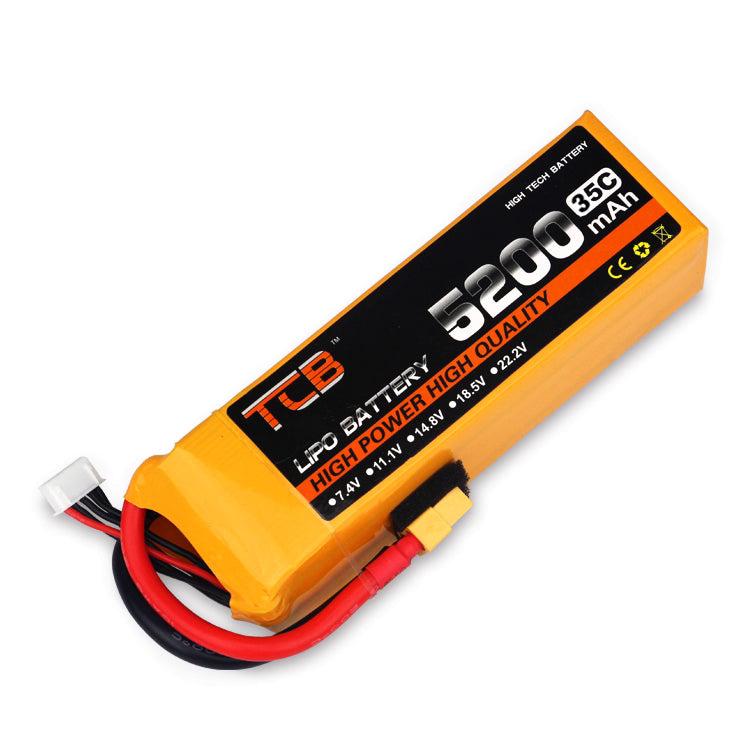 High-quality 5200mAh 35C LiPo battery with XT60 plug, ideal for high-power RC models.