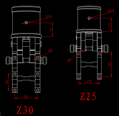 RCDrone CNC Aluminum Automatic Folding Arm Joint Z16 Z22 Z25 Z28 Z30 Z35 UAV Carbon Fiber Tube Hinge for Agricultural Drone