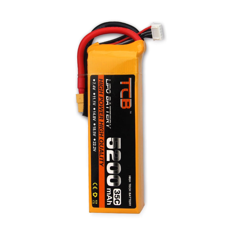 TCB 2S 3S 4S 5S 6S 7S 8S 5200mAh 35C 45C 75C LiPo Battery with XT60 Plug for RC Planes FPV Drones Helicopters Cars