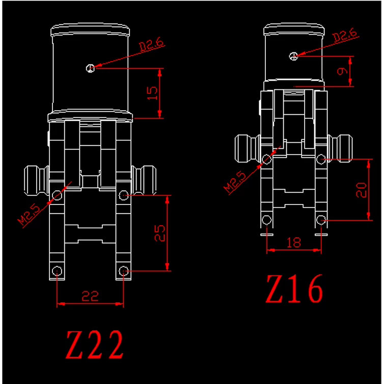 RCDrone CNC Aluminum Automatic Folding Arm Joint Z16 Z22 Z25 Z28 Z30 Z35 UAV Carbon Fiber Tube Hinge for Agricultural Drone